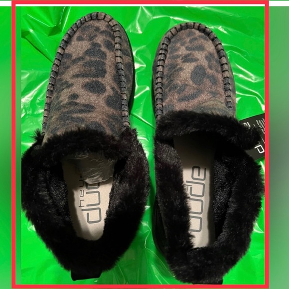 Hey Dude Shoes Hey Dude Size Britt Animal Print Booties With Faux